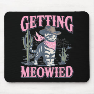 Bachelorette Party Cowgirl Getting Meowied Cat Bri Mouse Mat