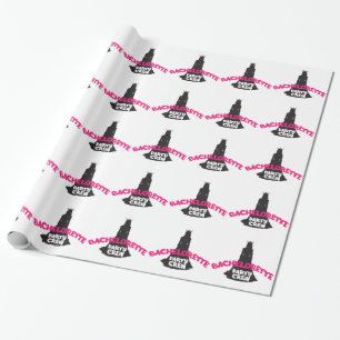 bachelorette party crew wrapping paper