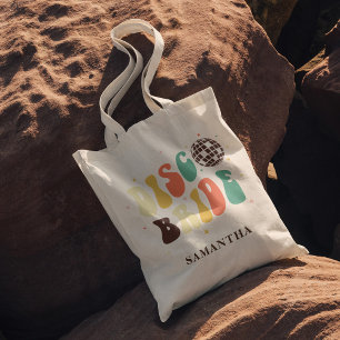 Bachelorette Party Disco Bride Personalised Name Tote Bag