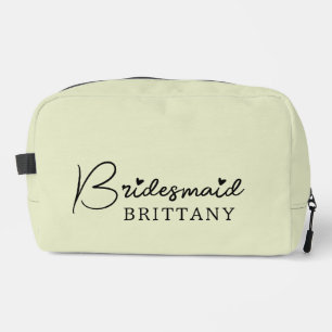 Bachelorette Party Dopp Kit, Custom Name Bride Bag