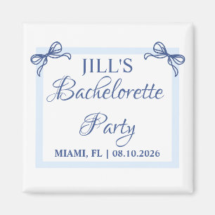 Bachelorette Party Favours - Personalised Coastal Magnet