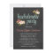 Bachelorette Party Floral Chalkboard Invitations