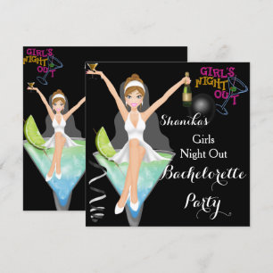 Bachelorette Party Fun Cocktails Drinks Invitation
