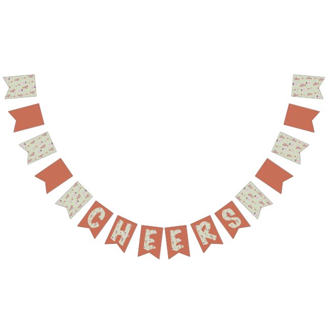 Bachelorette Party Fun Mixed Drink Pattern  Bunting (All)