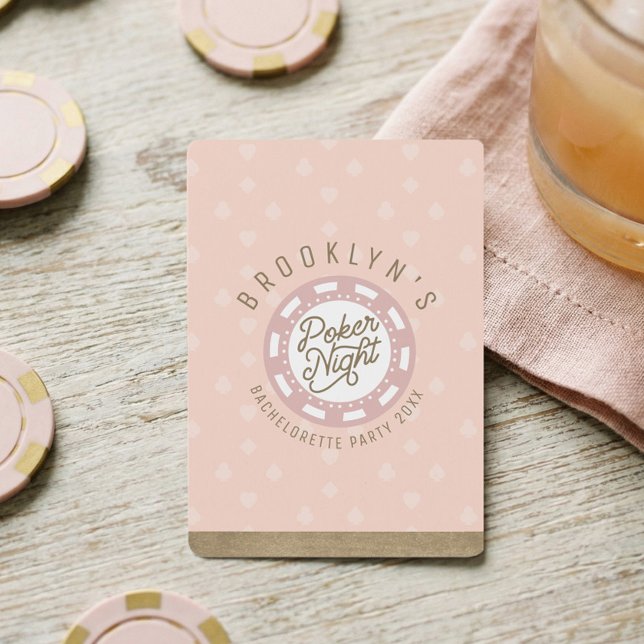 Bachelorette Party Fun Personalized Poker Night Playing Cards (Bachelorette Party Fun Personalized Poker Night Poker Cards)
