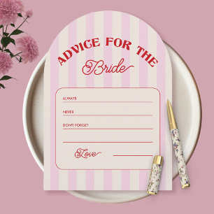 Bachelorette Party Games Advice for the Bride Invitation