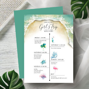 Bachelorette Party Girls Trip Tropical Itinerary