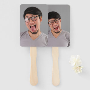 Bachelorette Party Groom's Face on a Stick Hand Fan