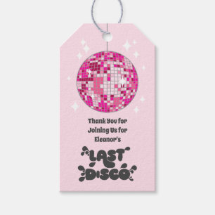 Bachelorette Party Groovy Last Disco Favour Gift Tags