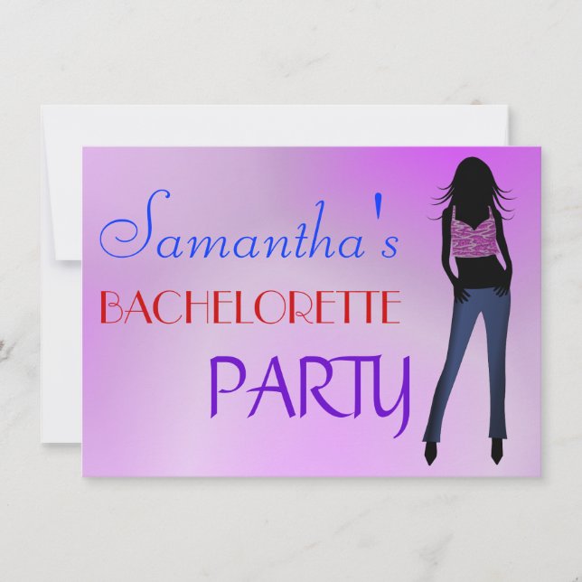 Bachelorette Party / Hens Night Invitation (Front)