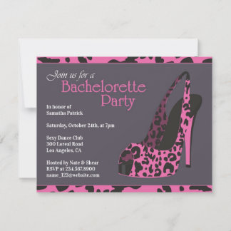 Bachelorette Party High Heel Invitation