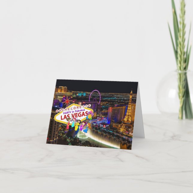 Bachelorette Party in Las Vegas Invitation (Front)