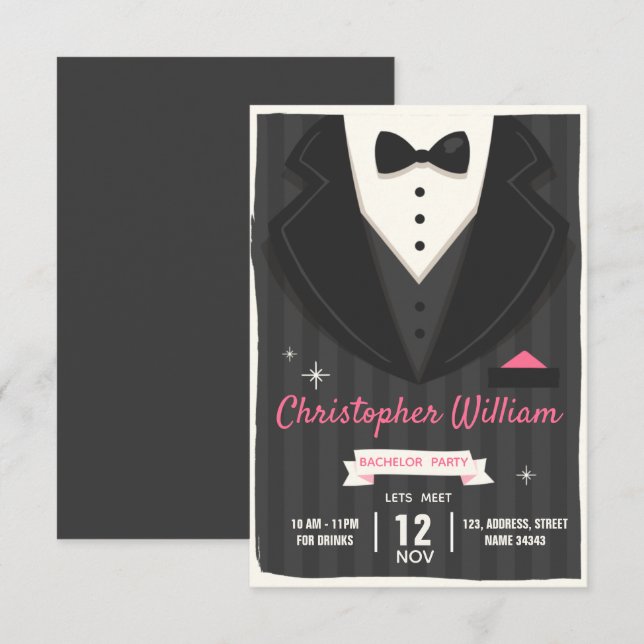 Bachelorette Party  Invitation (Front/Back)