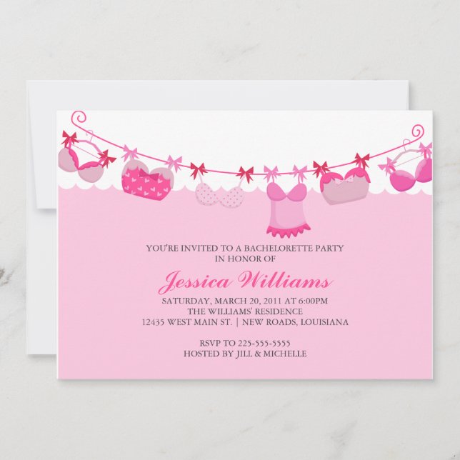 Bachelorette Party Invitation (Front)