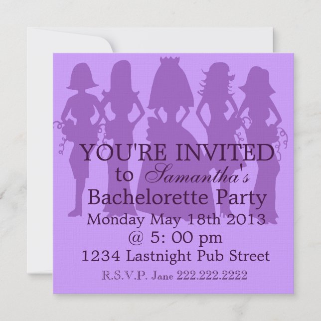 Bachelorette Party Invitation (Front)