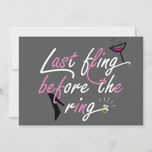 Bachelorette party invitation (Front)