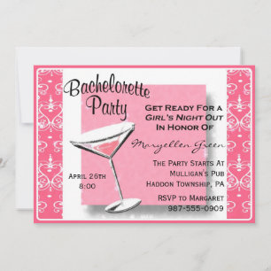 Bachelorette Party Invitation-Easy to Customise! Invitation