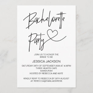 Bachelorette Party Invitation Hen’s Night Invite