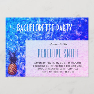 Bachelorette Party Invitation - Pool/Summer Themed