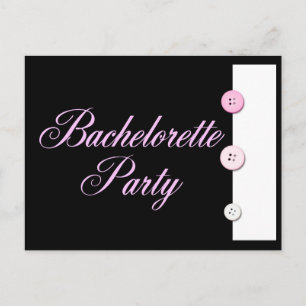 Bachelorette Party Invitation Postcard