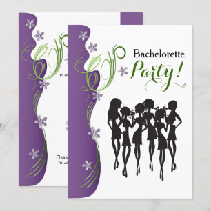 Bachelorette Party Invitation - Purple