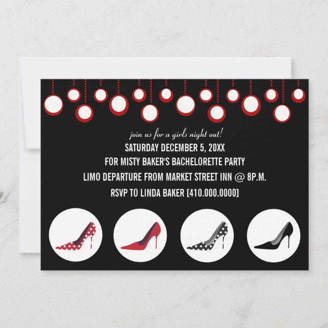 Bachelorette Party Invitations (Front)