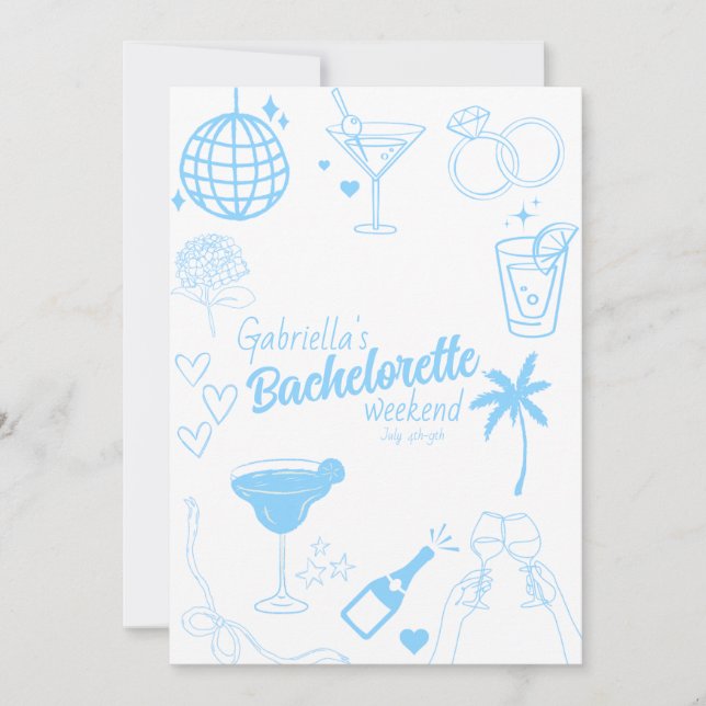 Bachelorette Party Invite  (Front)