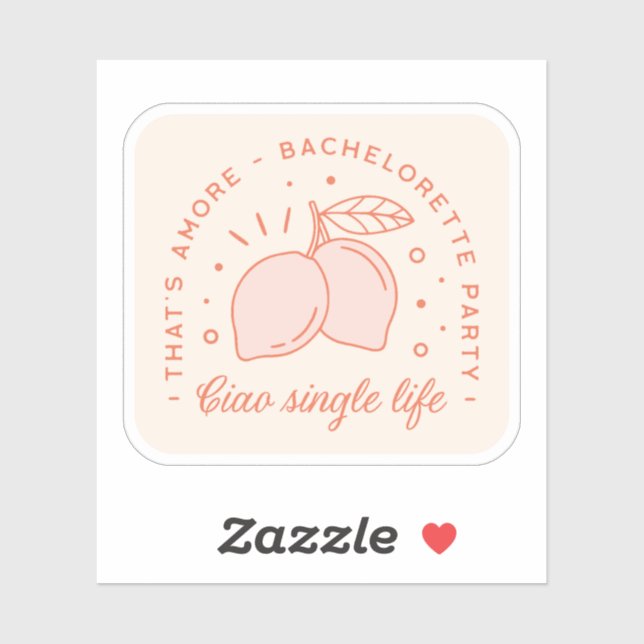 Bachelorette party Italian summer fruit aesthetic (Sheet)