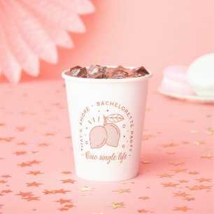 Bachelorette party Italian summer fruit coastal Paper Cups