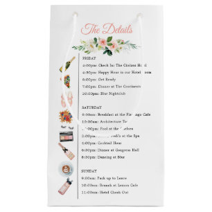 Bachelorette Party Itinerary Favour Bag