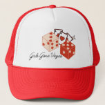 Bachelorette Party Las Vegas Hats<br><div class="desc">This Bachelorette hat features a vintage Las Vegas graphic and totally customisable design. Change the colours,  text,  fonts,  or even add the bride's or bridesmaid's name. This accessory is perfect for your bachelorette party!</div>