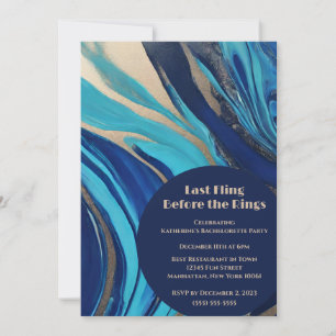 Bachelorette Party-Last Fling Before the Rings- Invitation