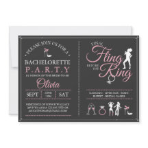 Bachelorette Party Last Fling Invitation