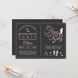 Bachelorette Party Last Fling Invitation