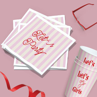 Bachelorette Party Let's Party Napkin