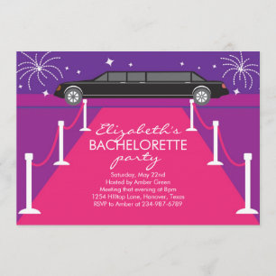 Bachelorette Party Limousine Invitations