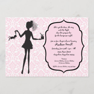 Bachelorette Party Lingerie Shower Invitation
