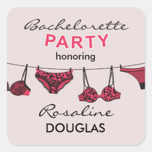 Bachelorette Party Lingerie Sticker