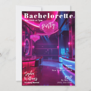 Bachelorette Party Magazine Cover Invitation