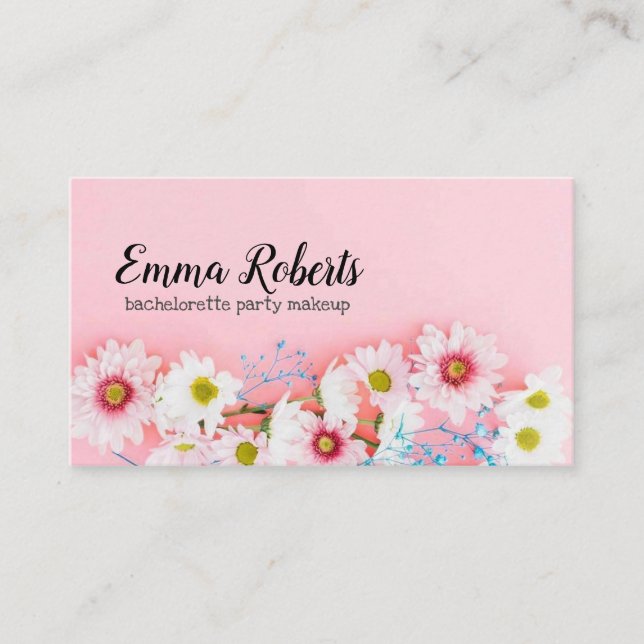 Bachelorette Party Makeup Business Card (Front)