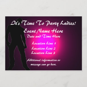 Bachelorette Party/Male Strip Club Invites