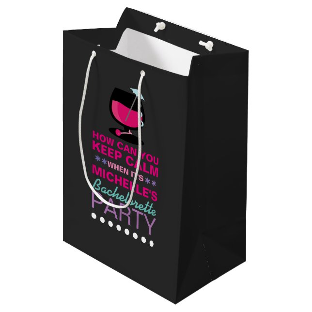 Bachelorette Party Medium Gift Bag (Front Angled)