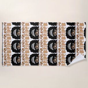 Bachelorette Party Melanin Bride Beach Towel