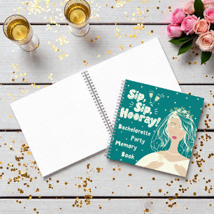 Bachelorette Party Memory Book   Spiral Notebook