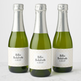Bachelorette Party Mini Champagne Bottle Labels