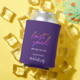 Bachelorette Party Modern Elegant Can Cooler