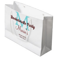 bachelorette party monogram add name date place si