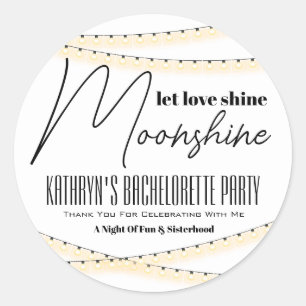 Bachelorette Party Moonshine Favour Label