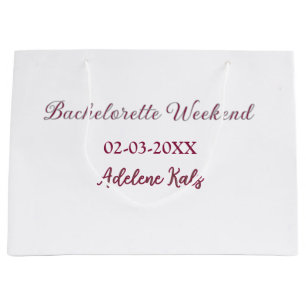 bachelorette party name maron date bridal shower s large gift bag