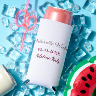 bachelorette party name maron date bridal shower s seltzer can cooler